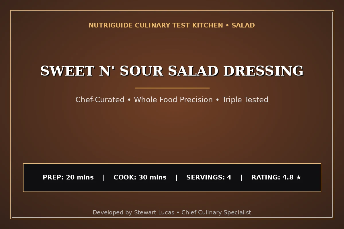Sweet N' Sour Salad Dressing
