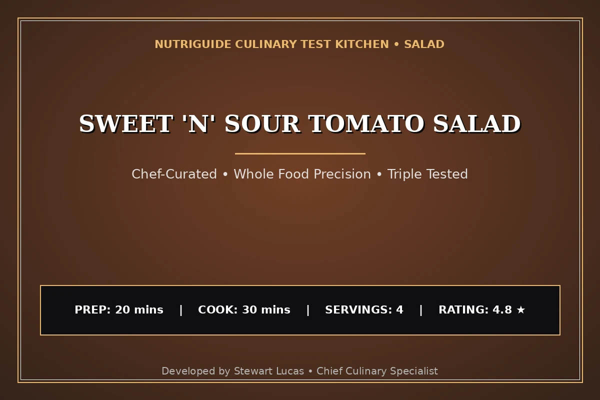 Sweet 'N' Sour Tomato Salad