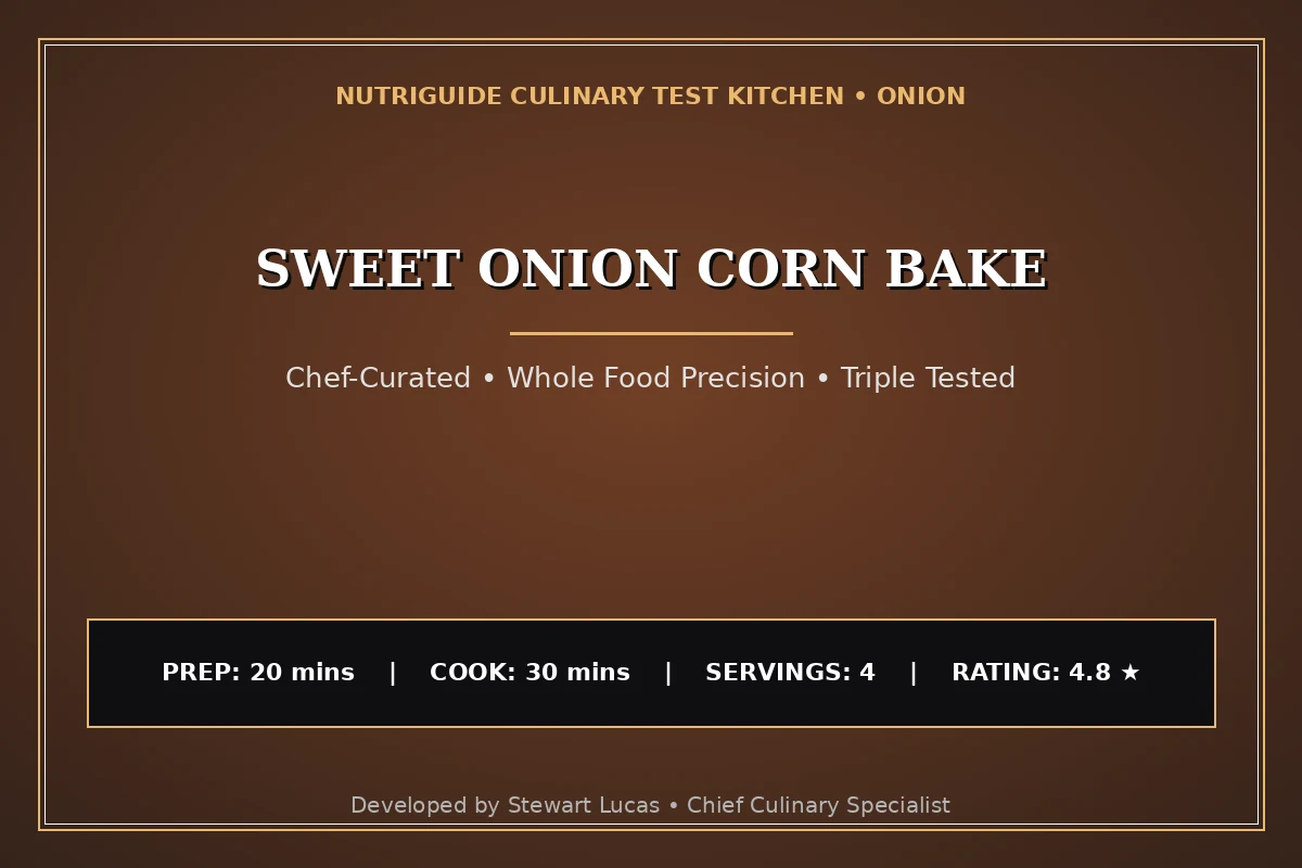 Sweet Onion Corn Bake