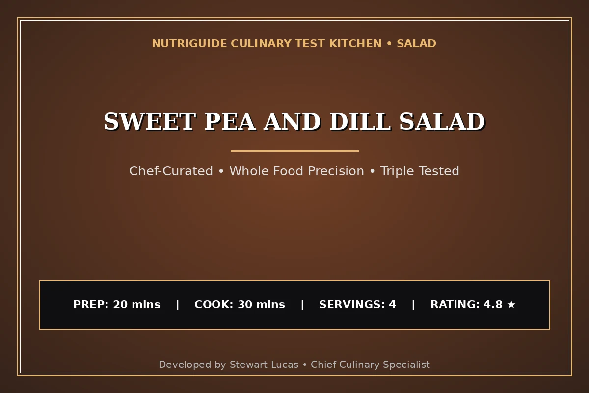 Sweet Pea And Dill Salad
