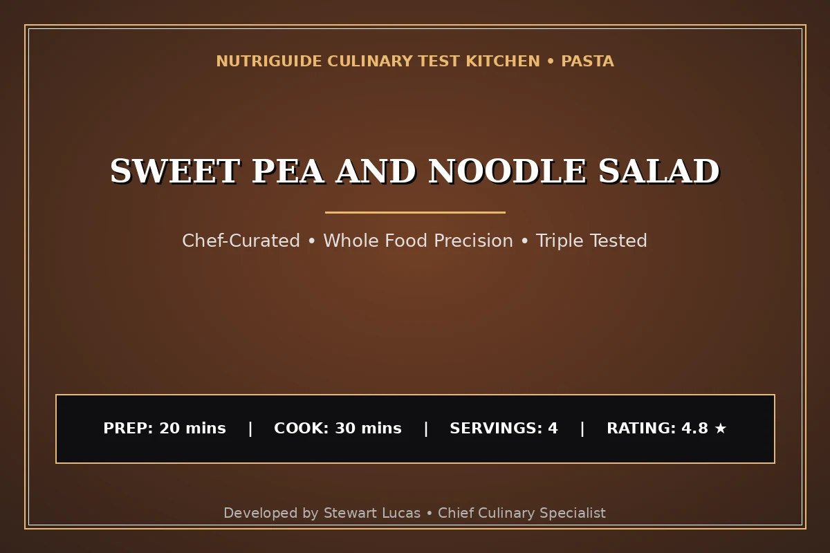 Sweet Pea And Noodle Salad