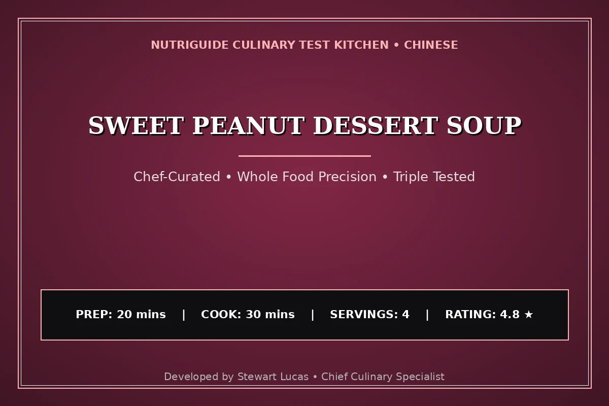 Sweet Peanut Dessert Soup