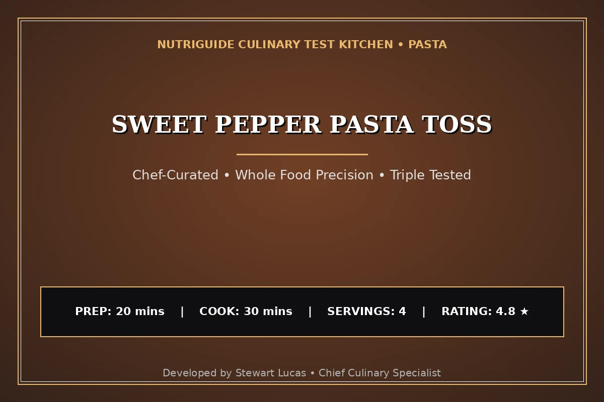 Sweet Pepper Pasta Toss