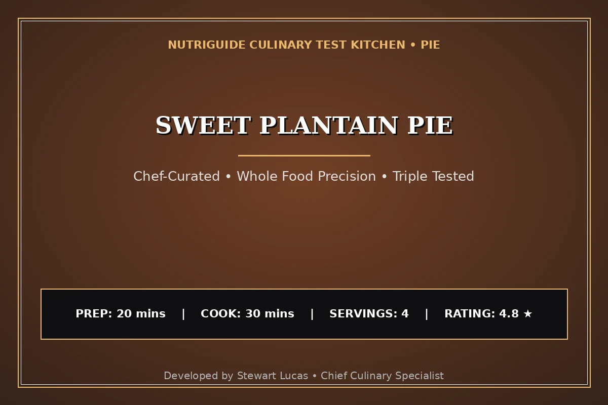 Sweet Plantain Pie