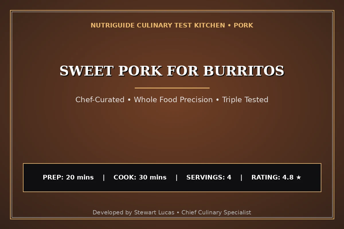 Sweet Pork For Burritos
