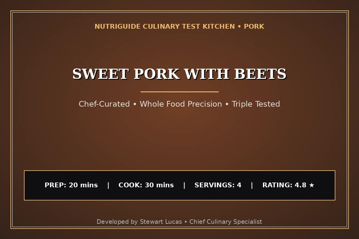 Sweet Pork With Beets