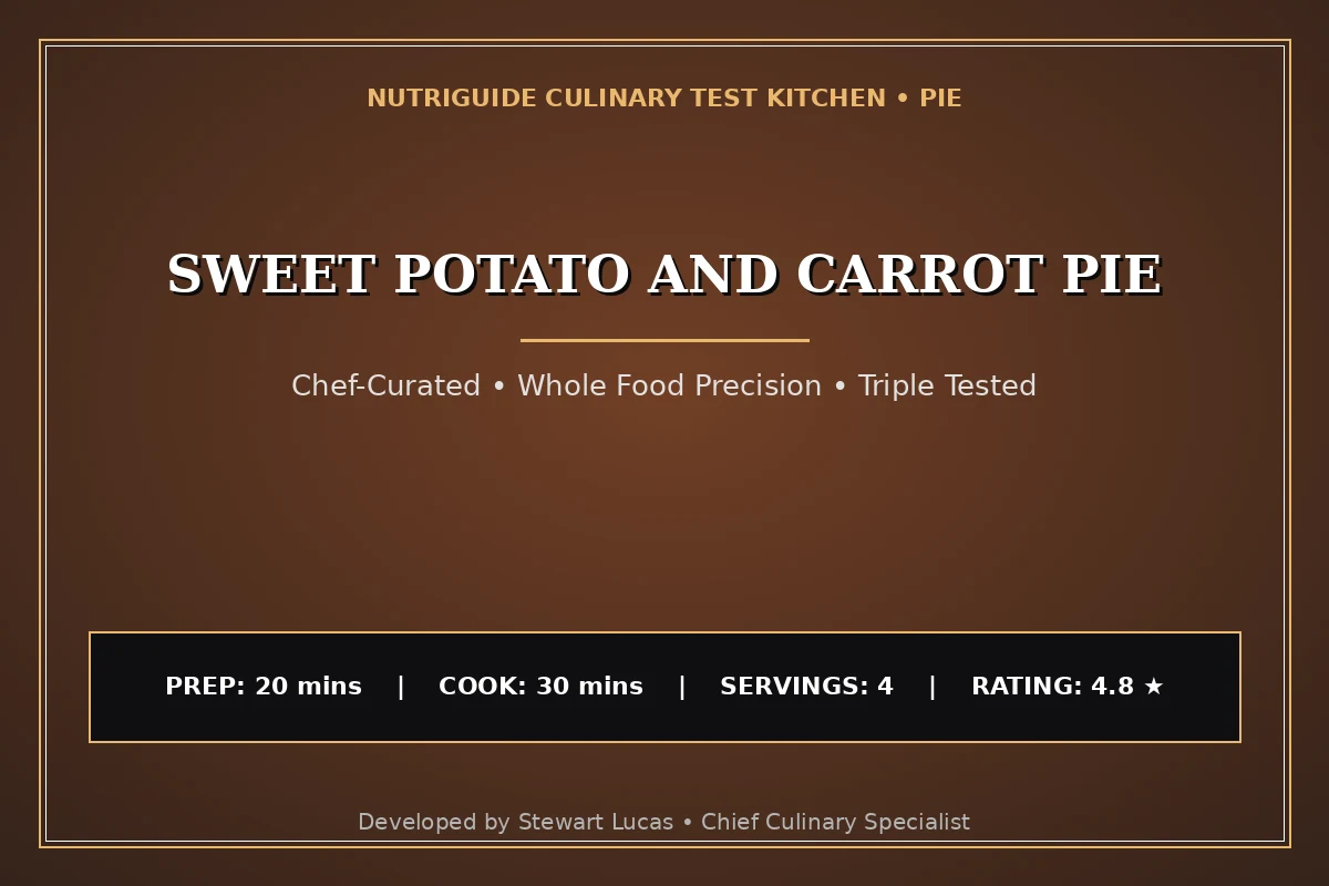 Sweet Potato And Carrot Pie