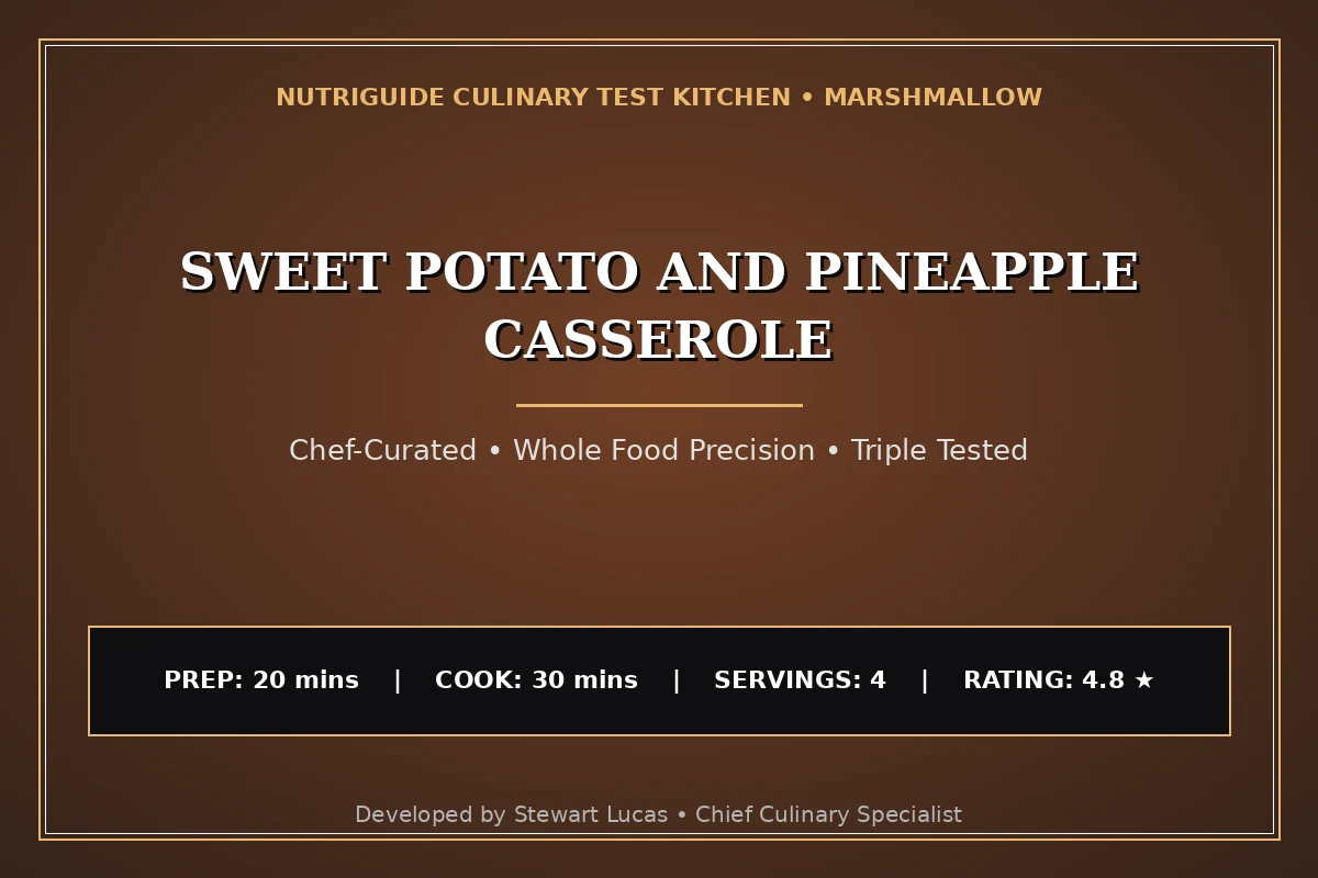 Sweet Potato And Pineapple Casserole