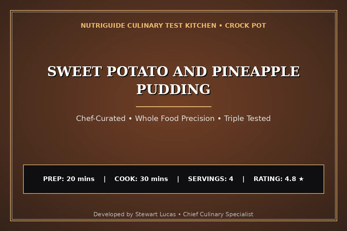 Sweet Potato And Pineapple Pudding