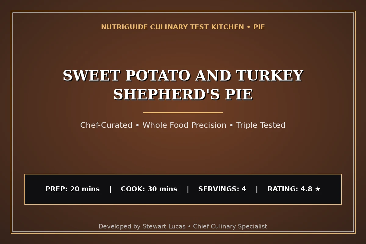 Sweet Potato And Turkey Shepherd'S Pie