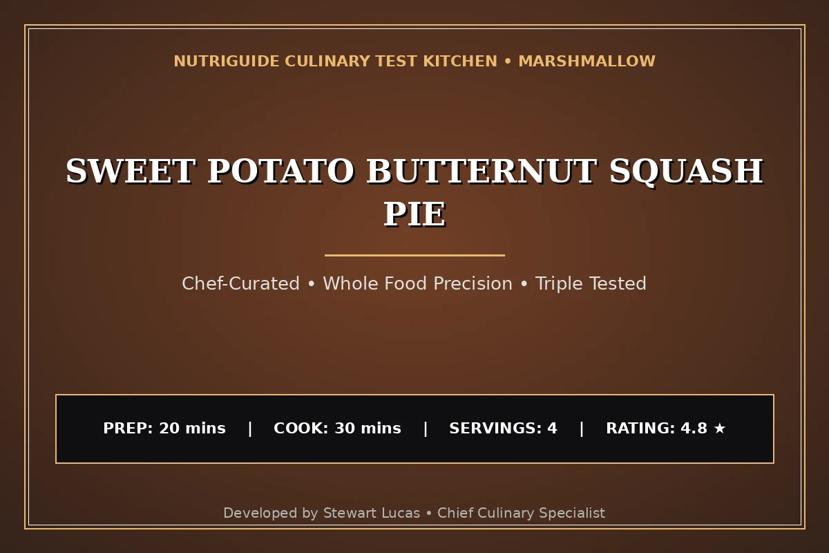 Sweet Potato Butternut Squash Pie