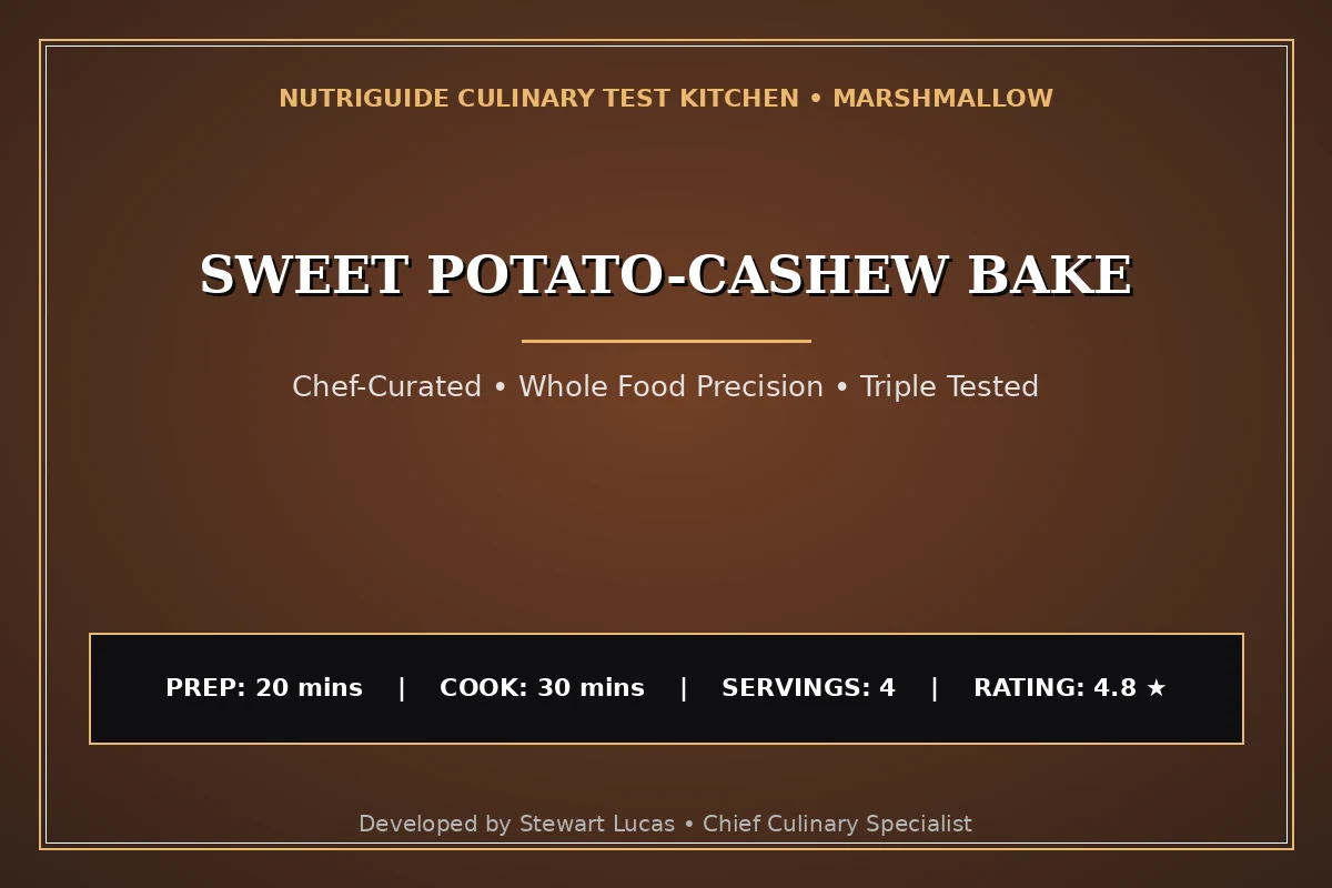 Sweet Potato-Cashew Bake