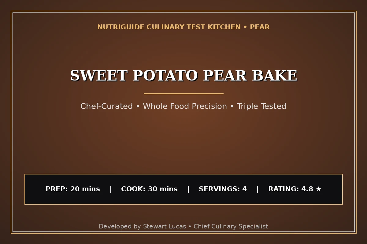 Sweet Potato Pear Bake