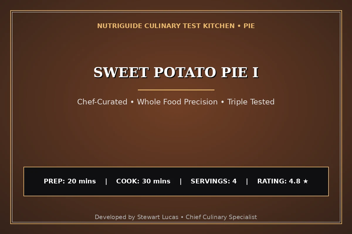 Sweet Potato Pie I