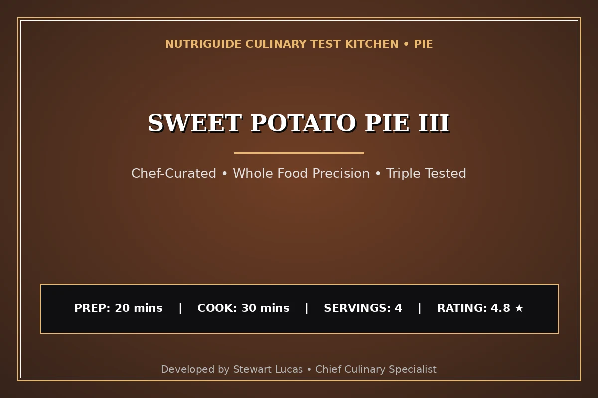 Sweet Potato Pie Iii