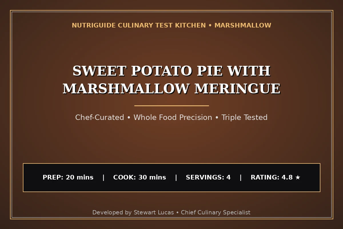 Sweet Potato Pie With Marshmallow Meringue
