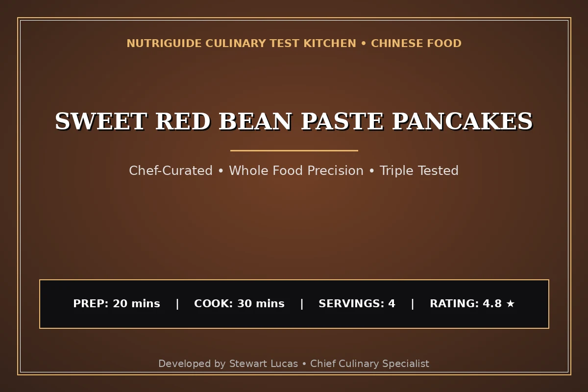 Sweet Red Bean Paste Pancakes