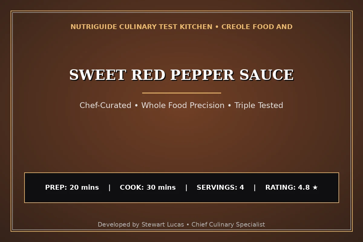 Sweet Red Pepper Sauce