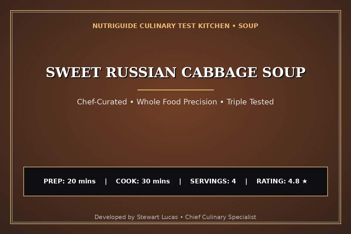 Sweet Russian Cabbage Soup