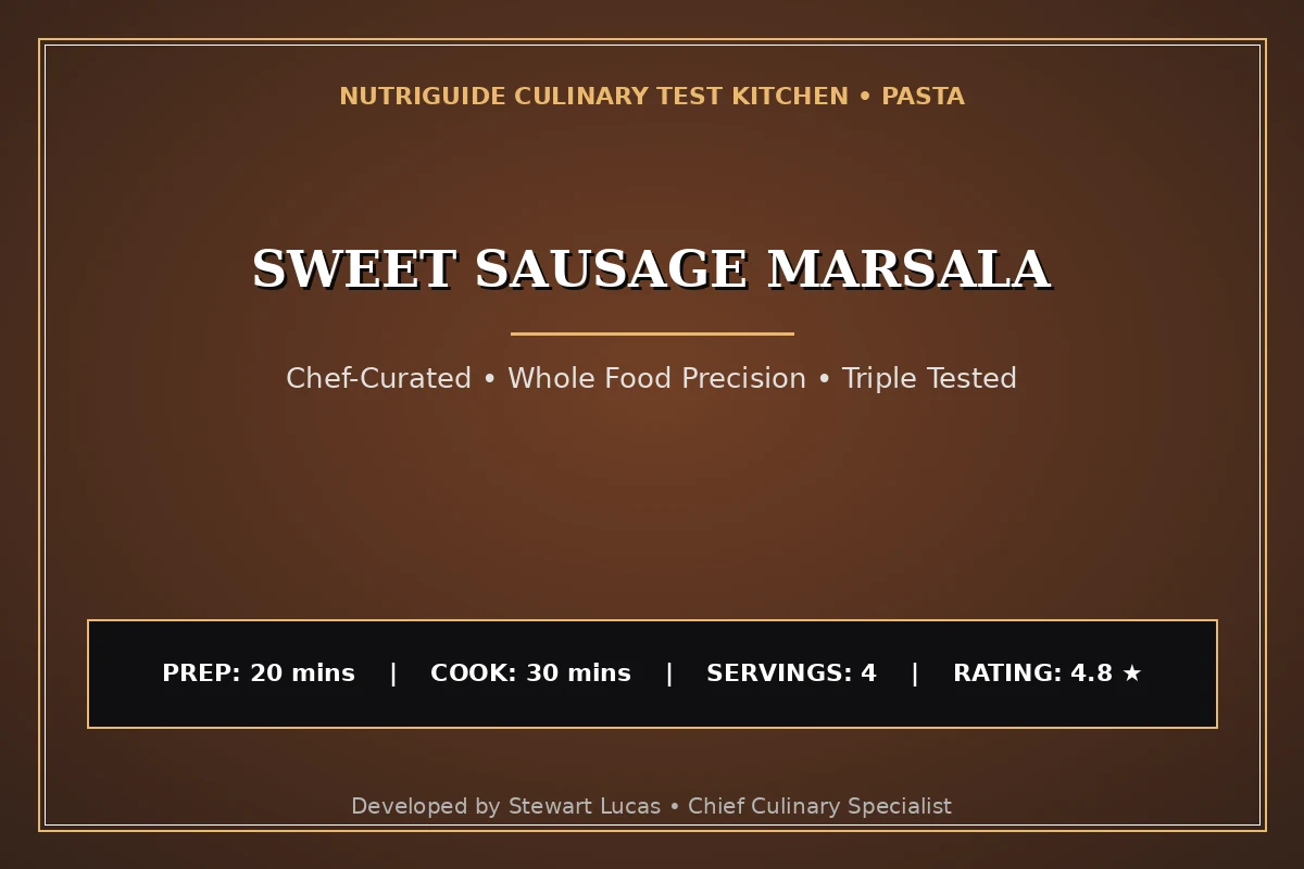 Sweet Sausage Marsala