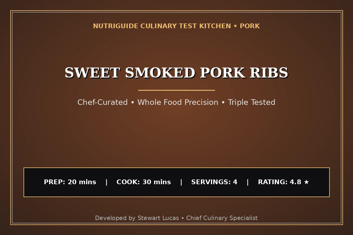 Sweet Smoked Pork Ribs