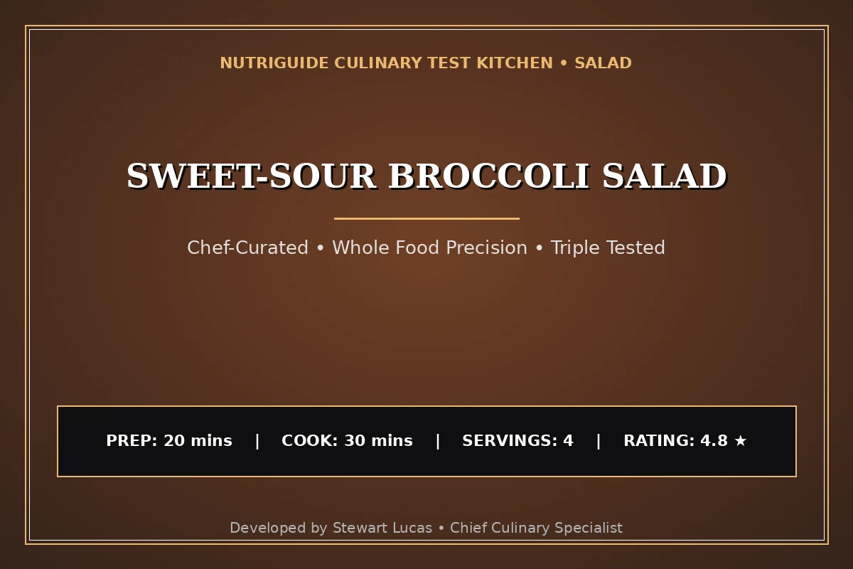 Sweet-Sour Broccoli Salad