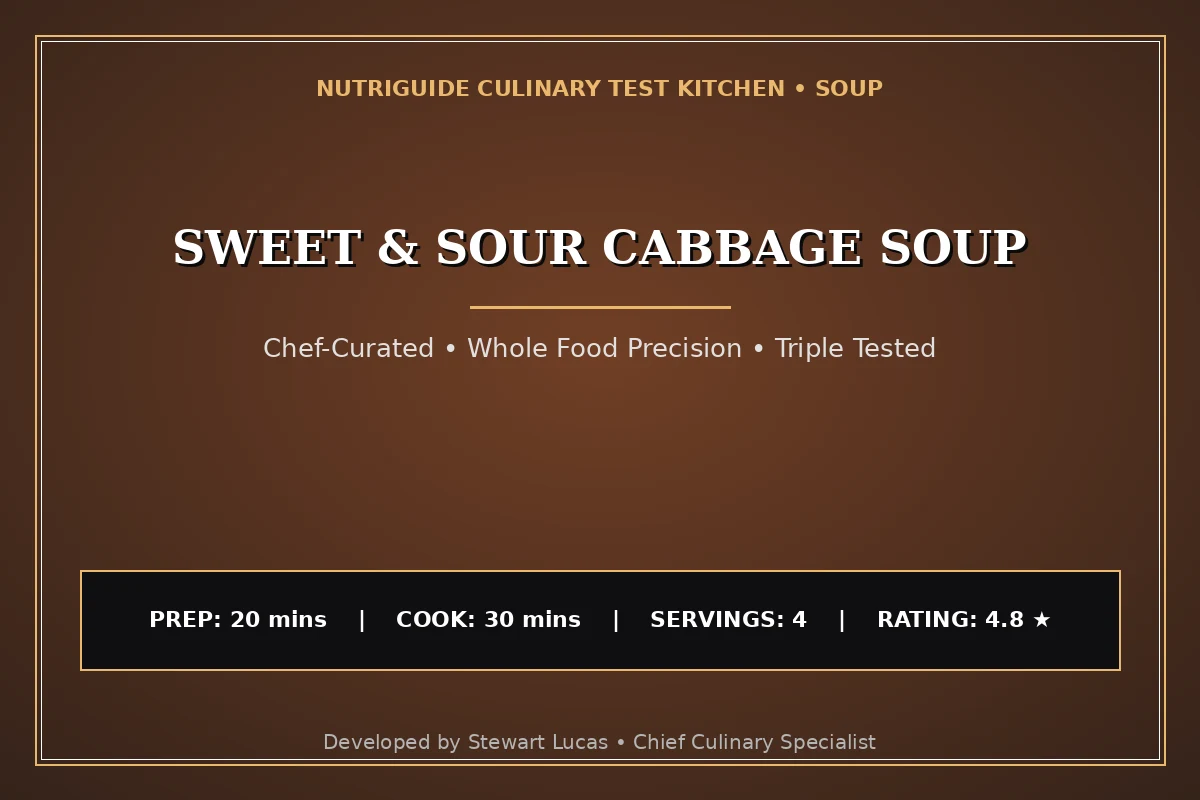 Sweet & Sour Cabbage Soup