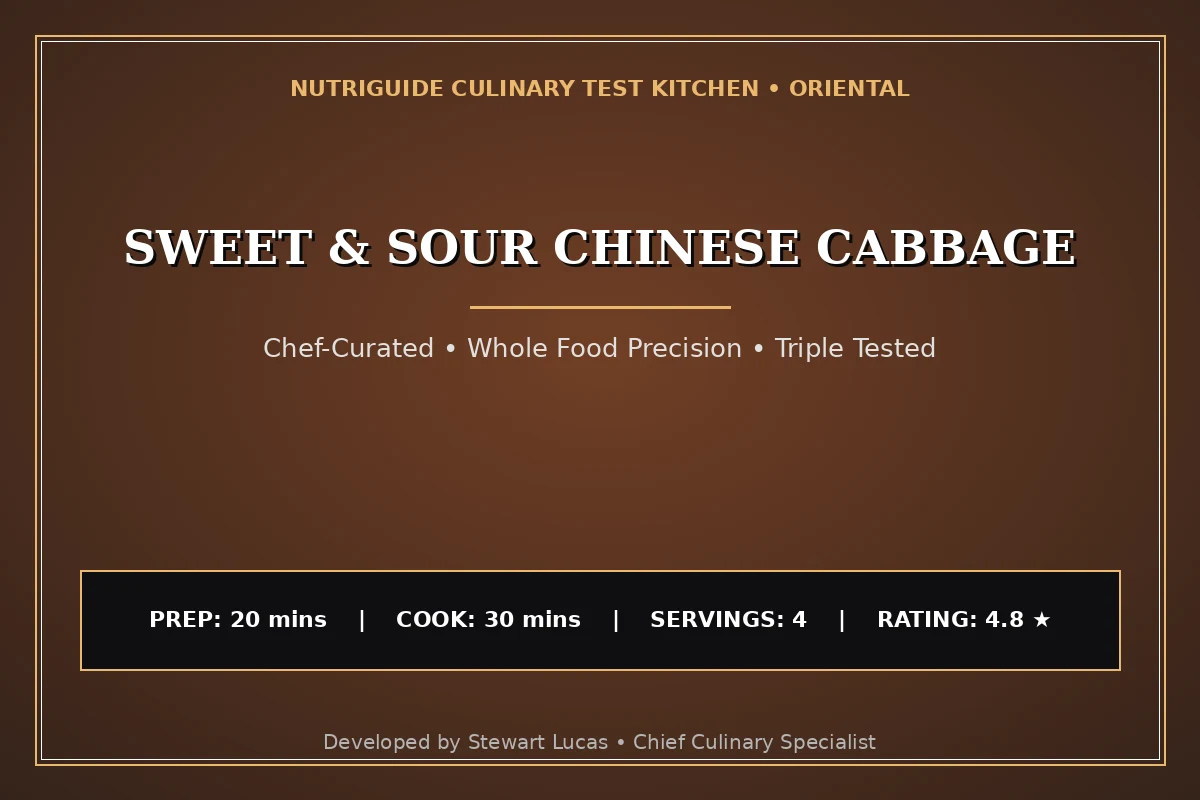 Sweet & Sour Chinese Cabbage
