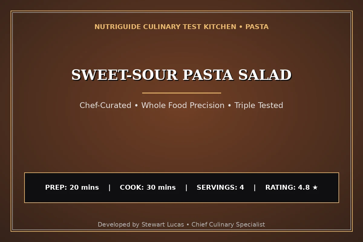 Sweet-Sour Pasta Salad