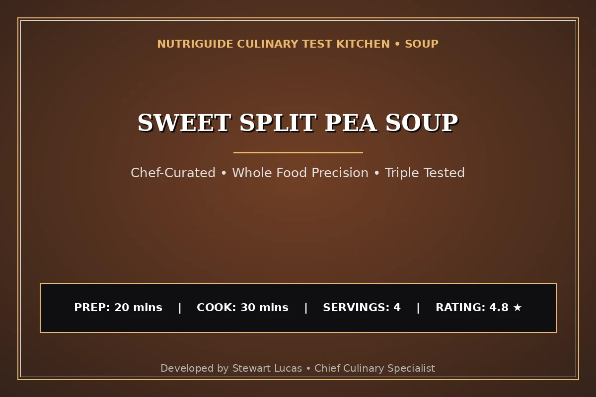 Sweet Split Pea Soup