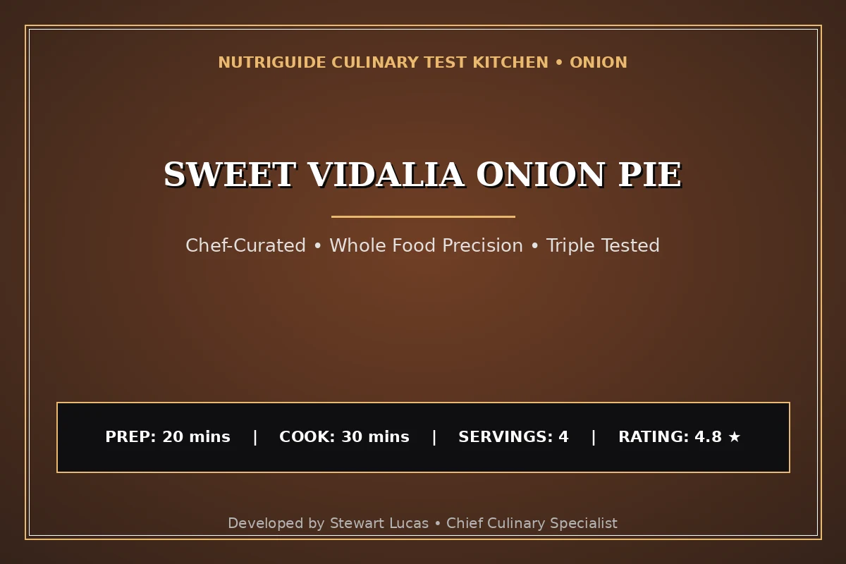 Sweet Vidalia Onion Pie