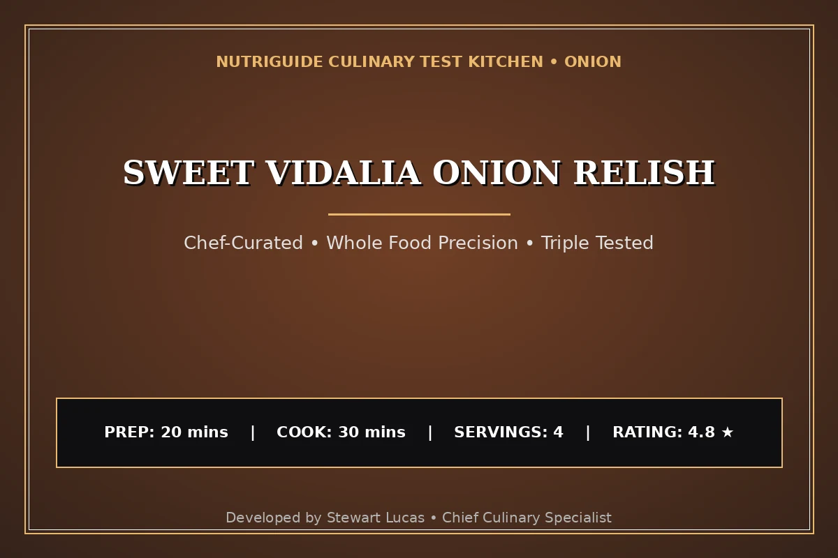 Sweet Vidalia Onion Relish