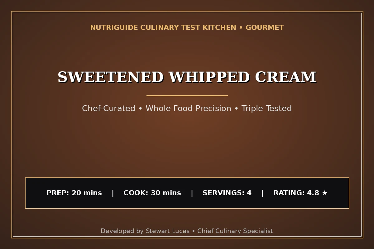 Sweetened Whipped Cream