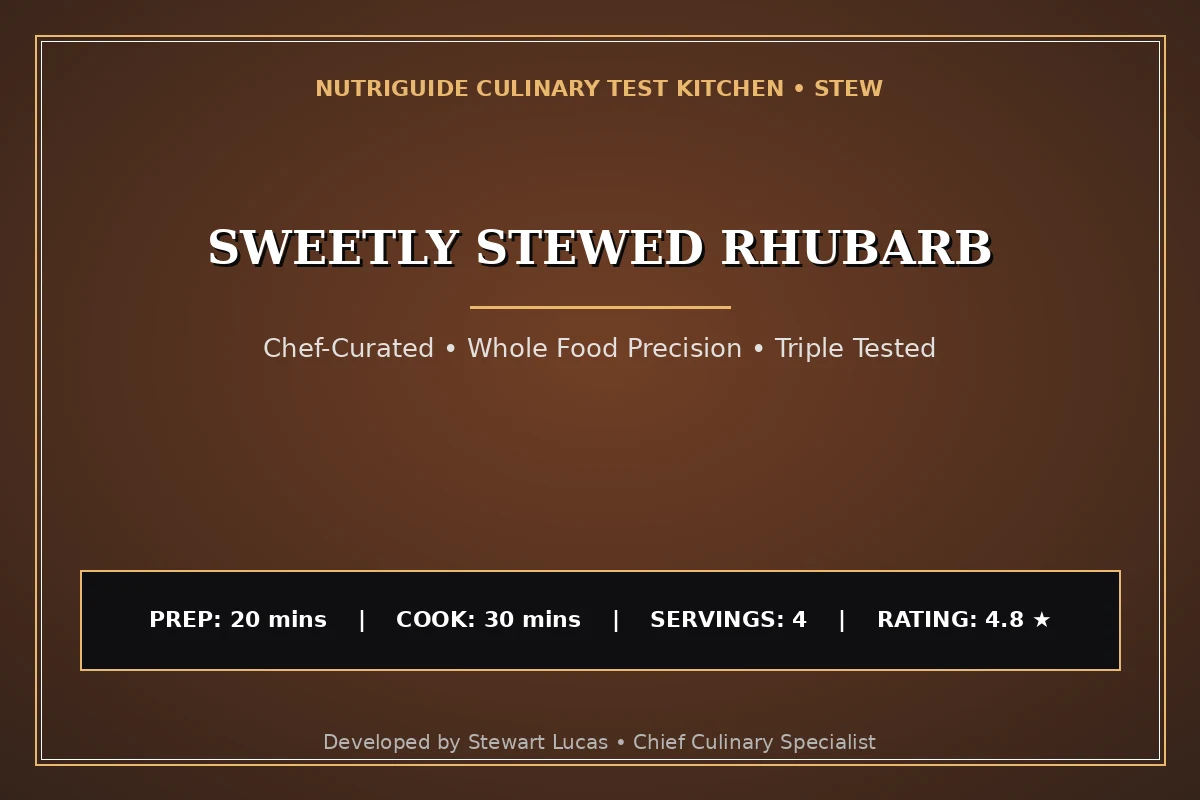 Sweetly Stewed Rhubarb