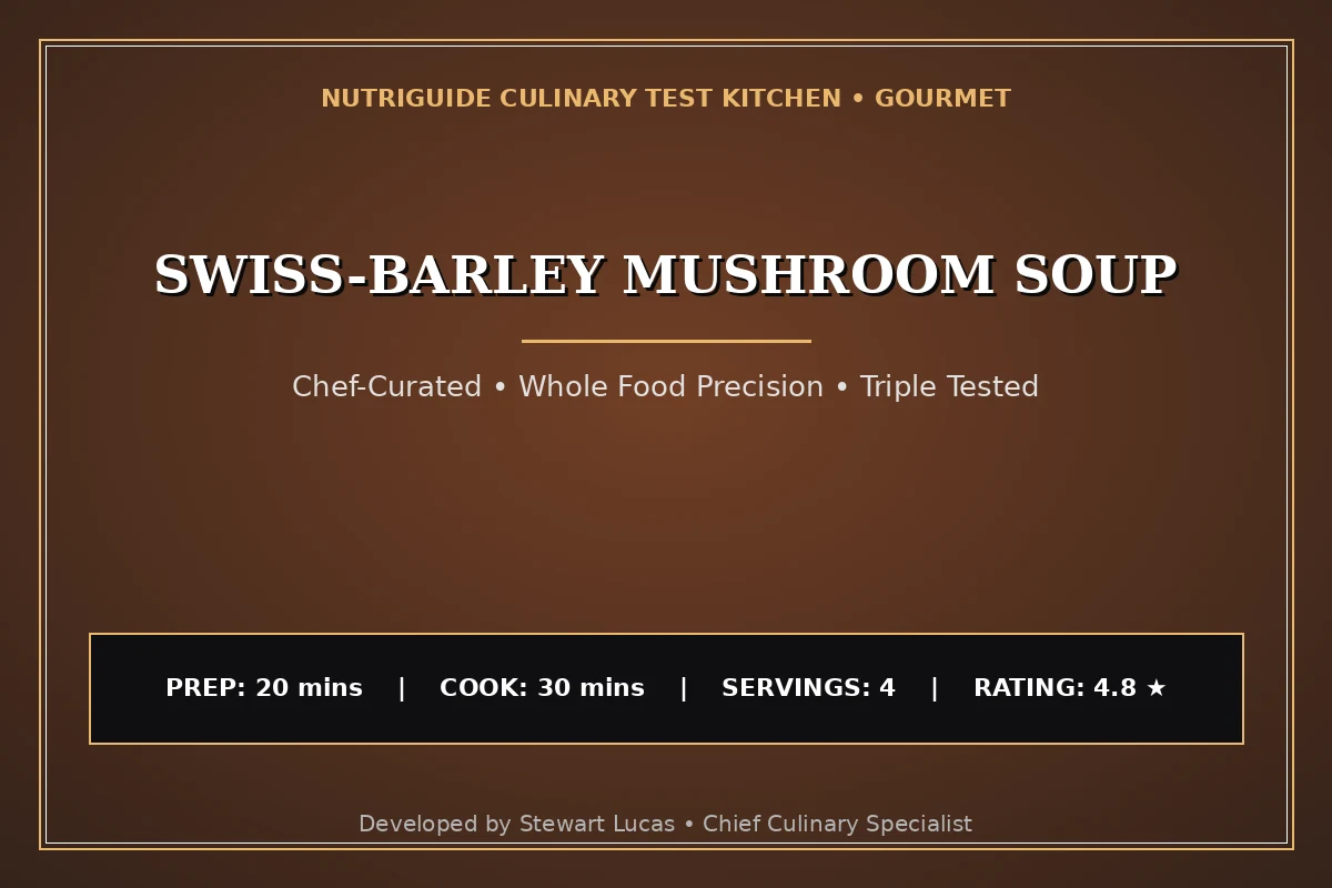 Swiss-Barley Mushroom Soup