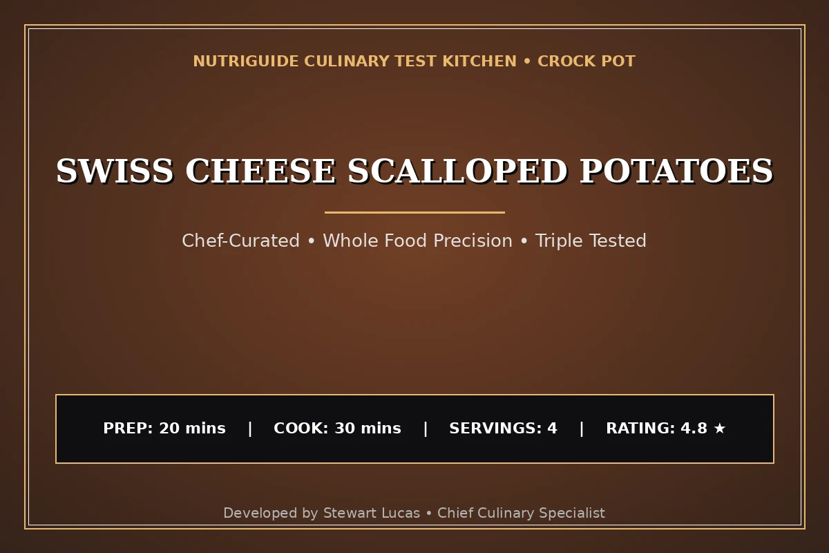 Swiss Cheese Scalloped Potatoes