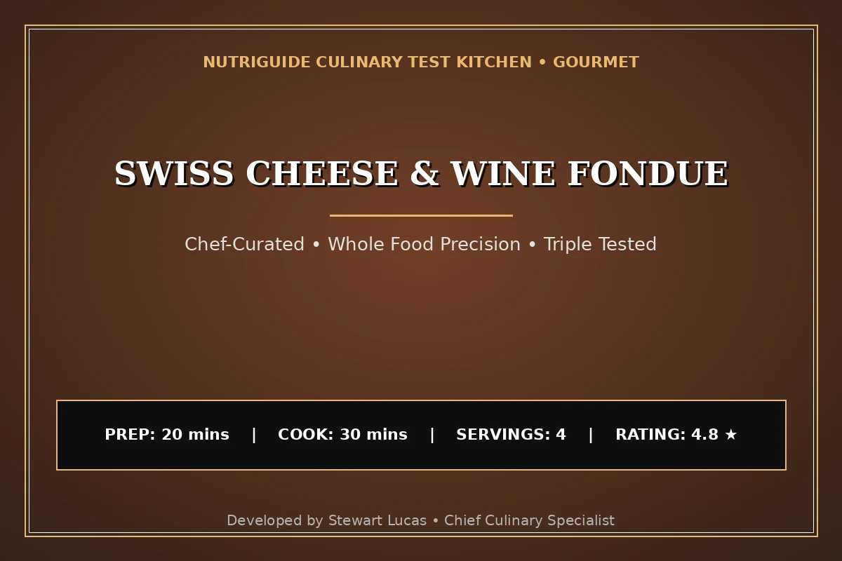 Swiss Cheese & Wine Fondue