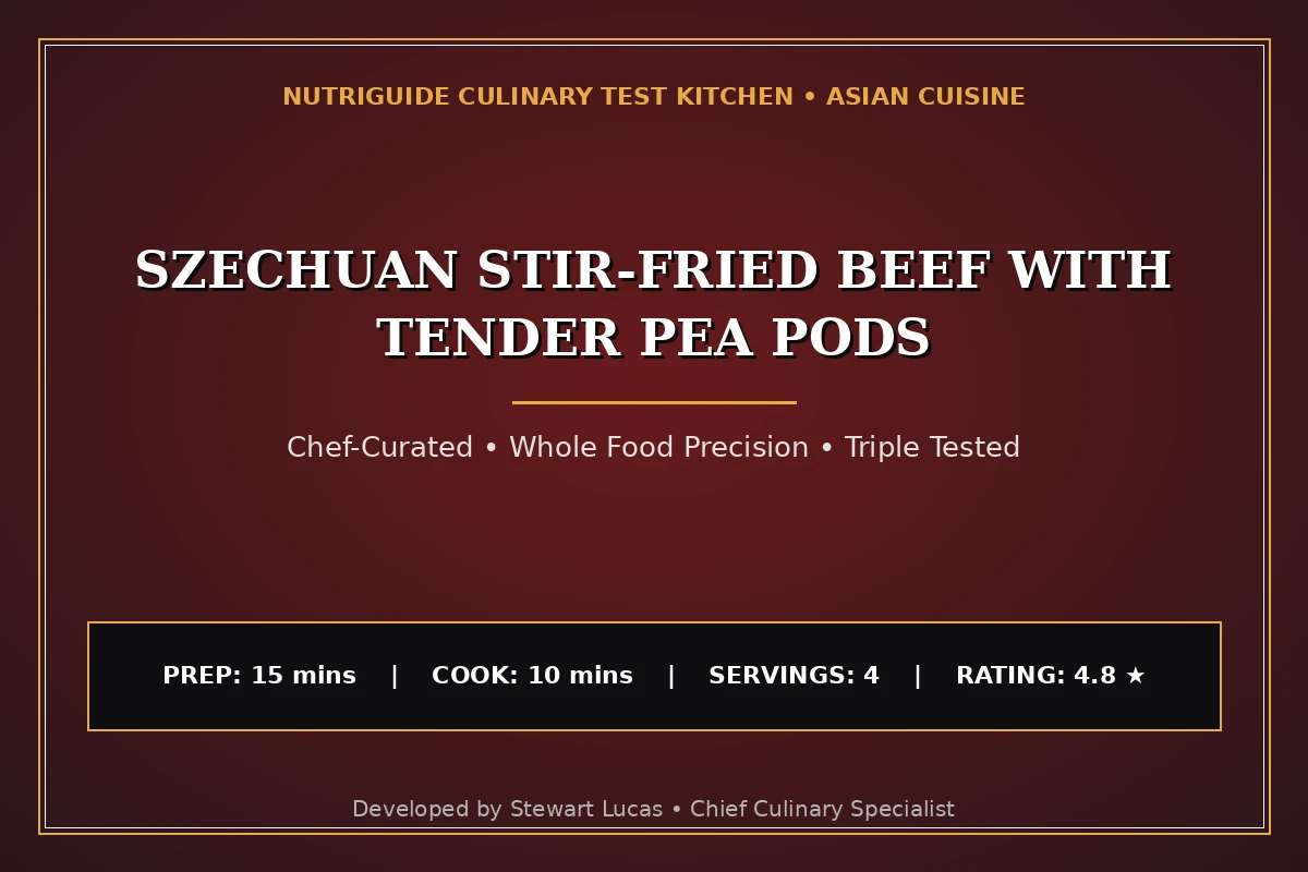 Szechuan Stir-Fried Beef with Tender Pea Pods