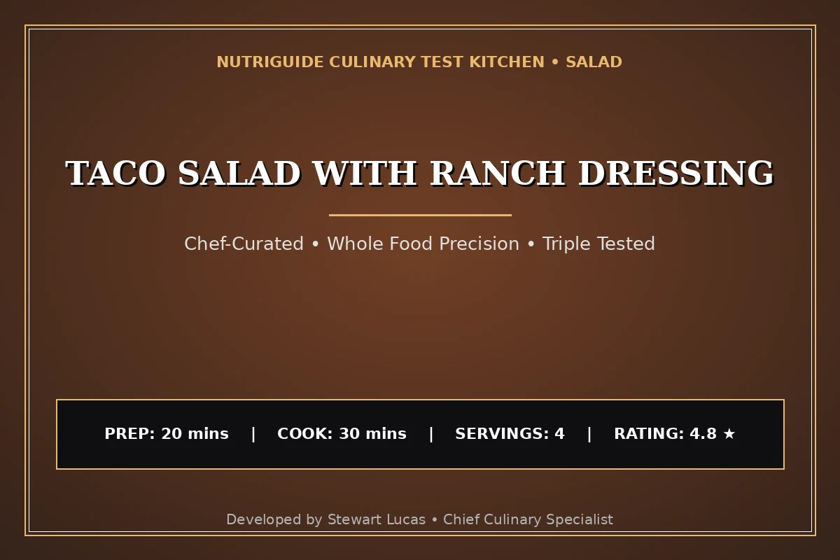 Taco Salad With Ranch Dressing