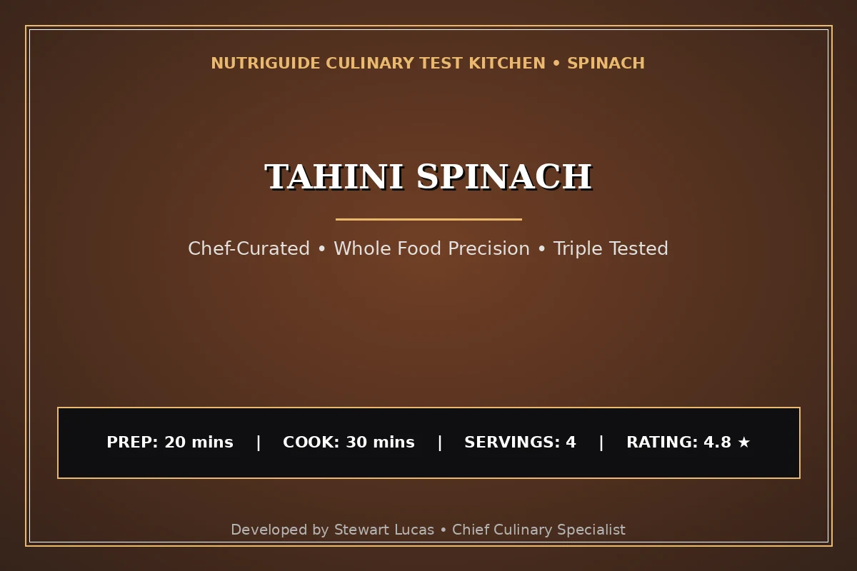 Tahini Spinach