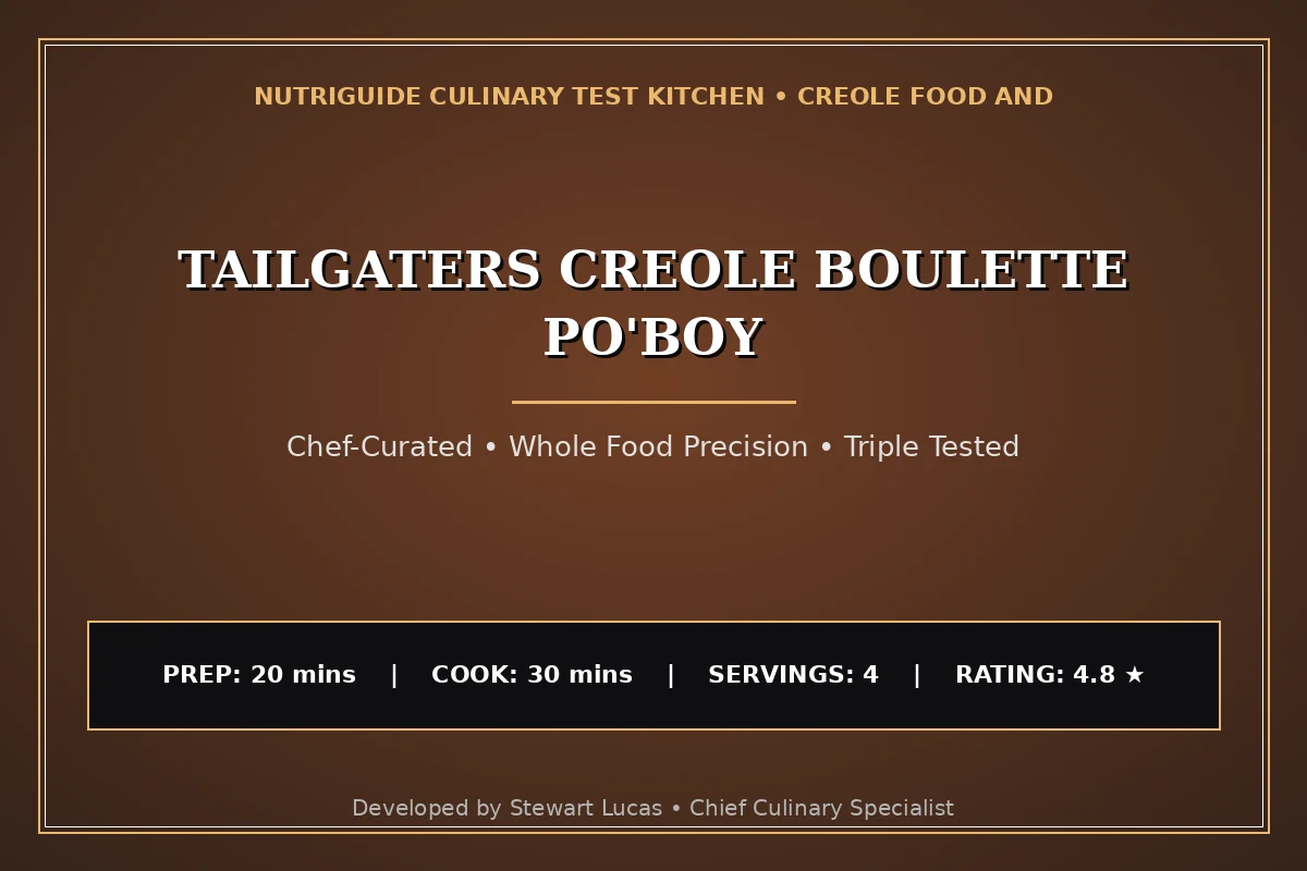 Tailgaters Creole Boulette Po'Boy