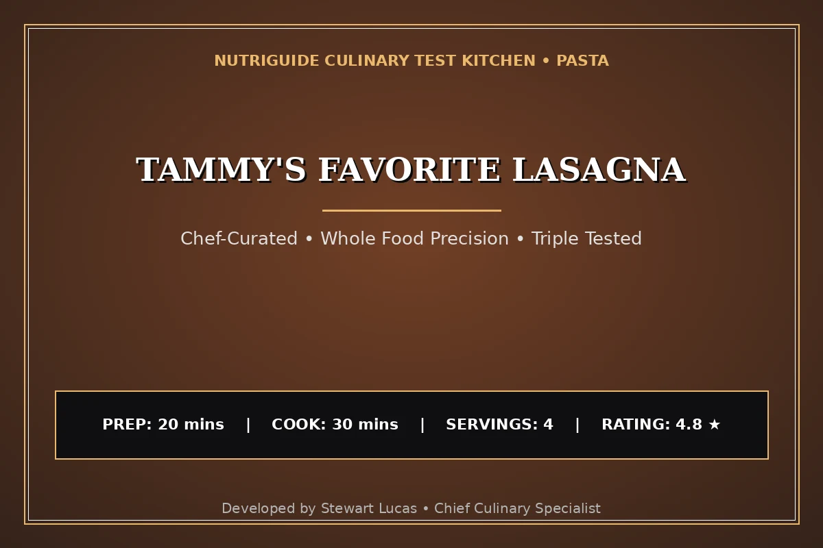 Tammy'S Favorite Lasagna