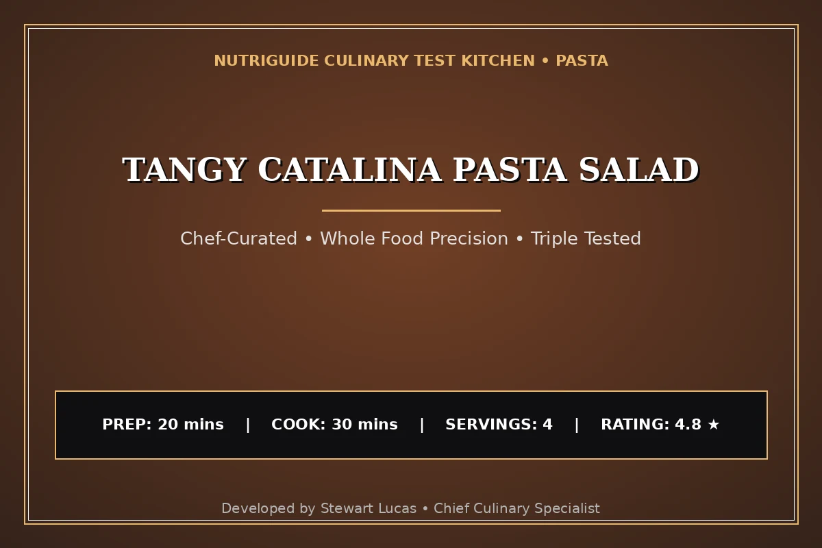 Tangy Catalina Pasta Salad