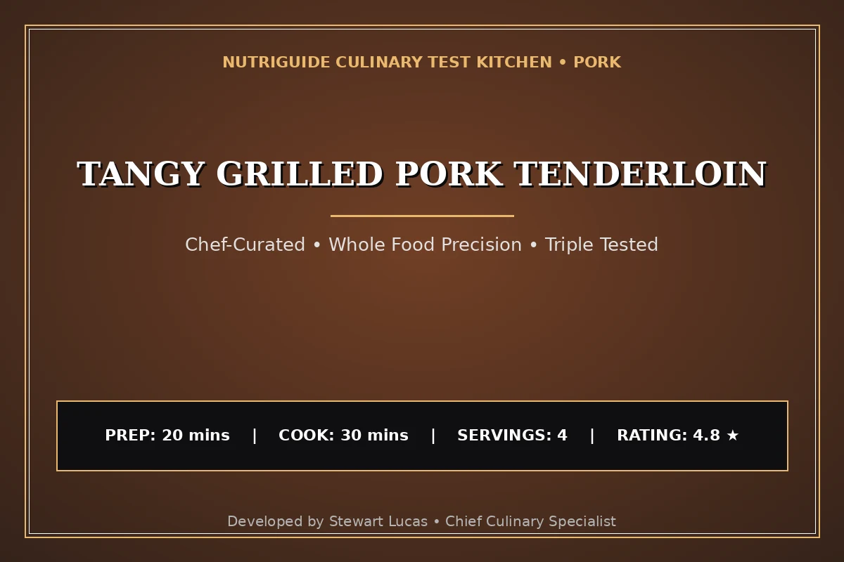 Tangy Grilled Pork Tenderloin