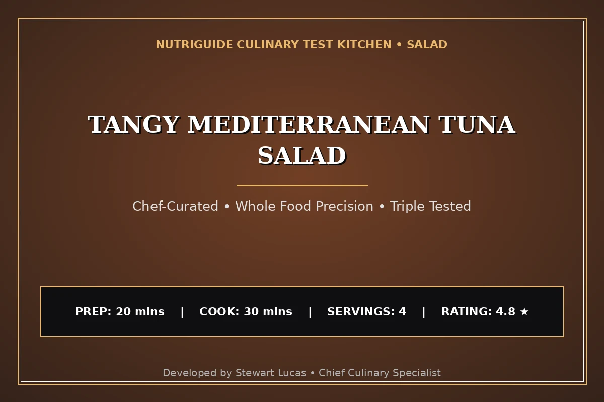 Tangy Mediterranean Tuna Salad