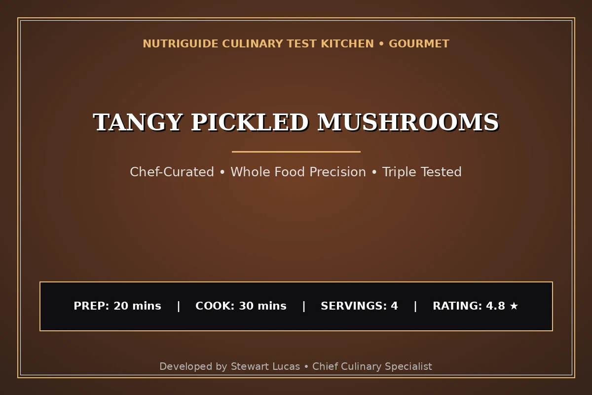 Tangy Pickled Mushrooms