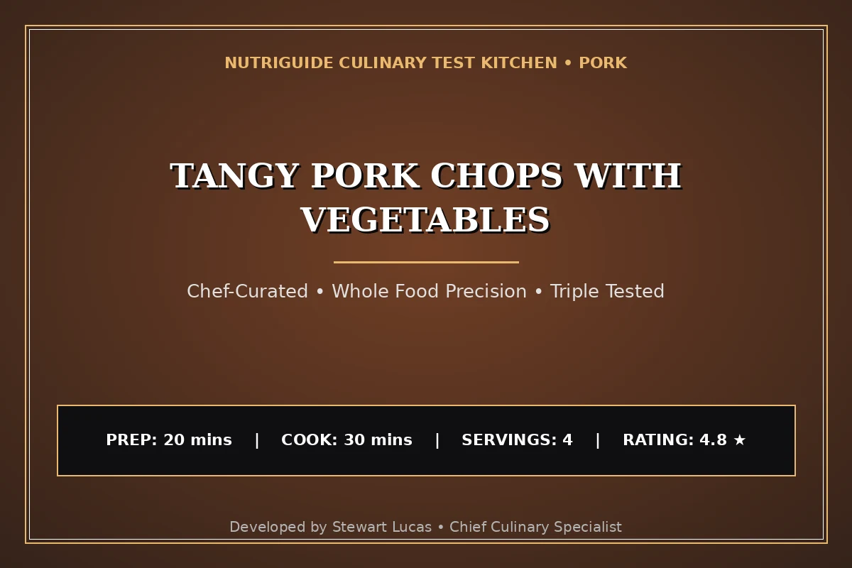 Tangy Pork Chops With Vegetables