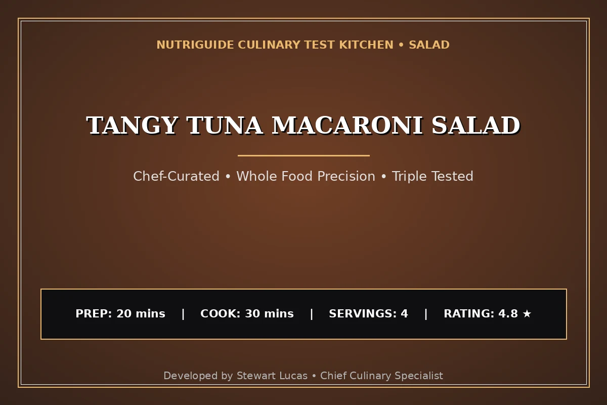 Tangy Tuna Macaroni Salad
