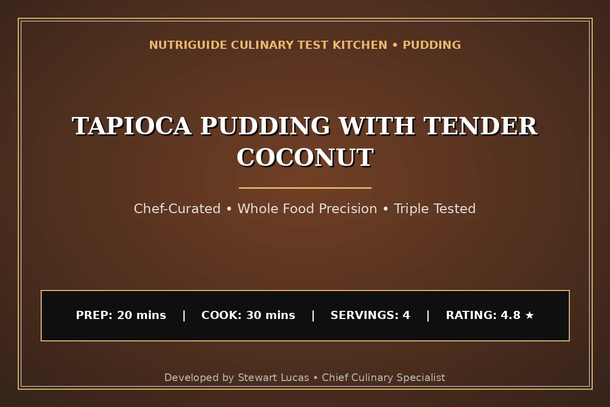 Tapioca Pudding With Tender Coconut