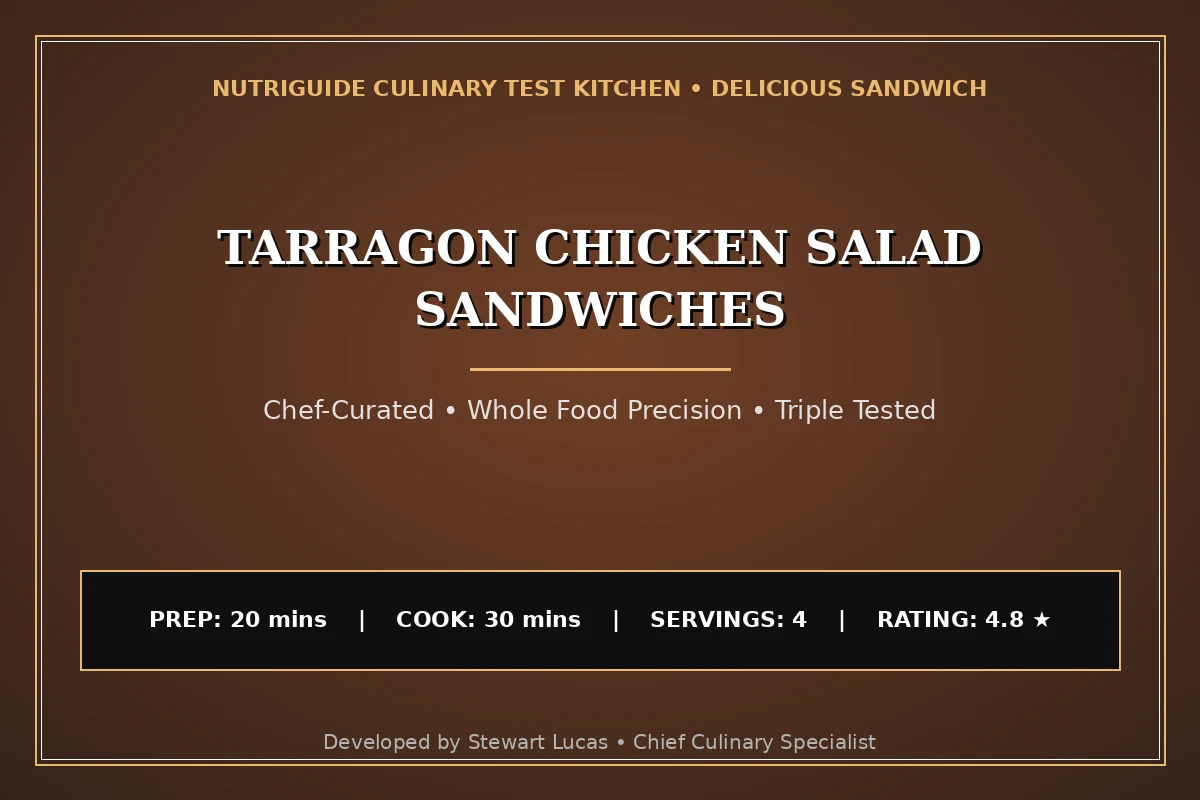 Tarragon Chicken Salad Sandwiches